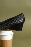 Nice Quilted Leather Wedge