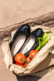 Best Crystal Ballet Flat with Leather Sole