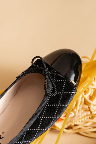 Best Crystal Ballet Flat with Leather Sole Alternate View