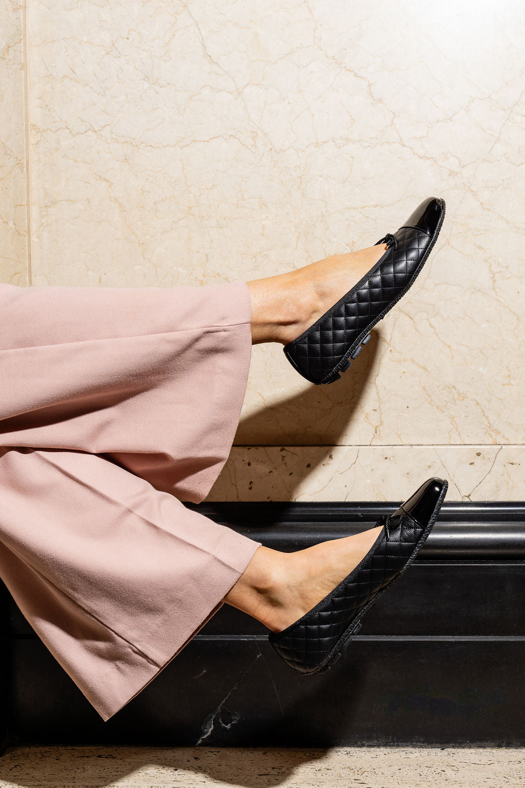 Cozy Quilted Leather Ballet Flat