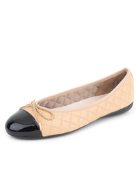 Black Patent/Beige Nappa