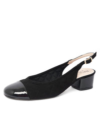 Black Patent/Black Suede