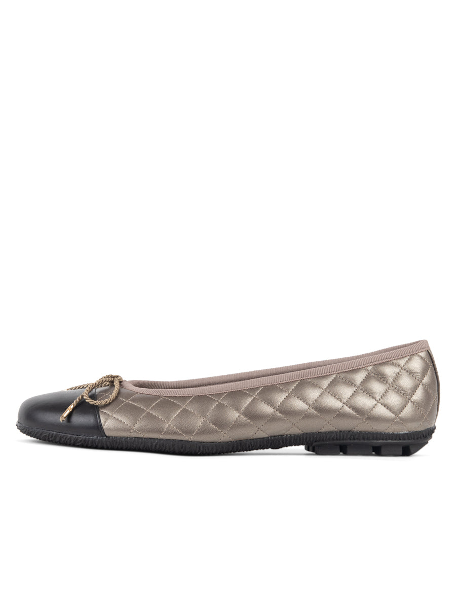 Cozy Quilted Leather Ballet Flat
