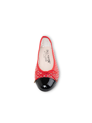 Brandy Perforated Ballet Flat Alternate View