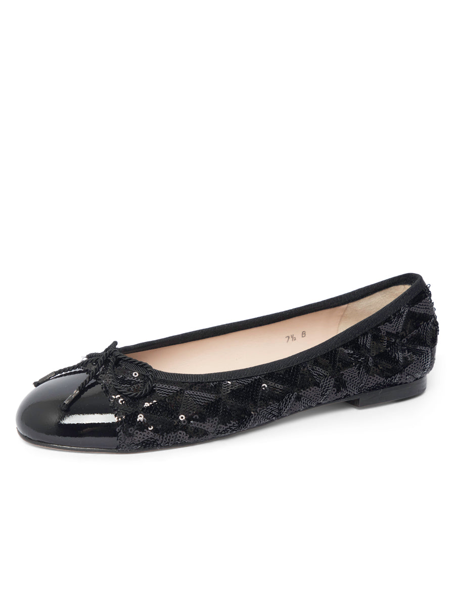 Best Sequin Ballet Flat with Leather Sole