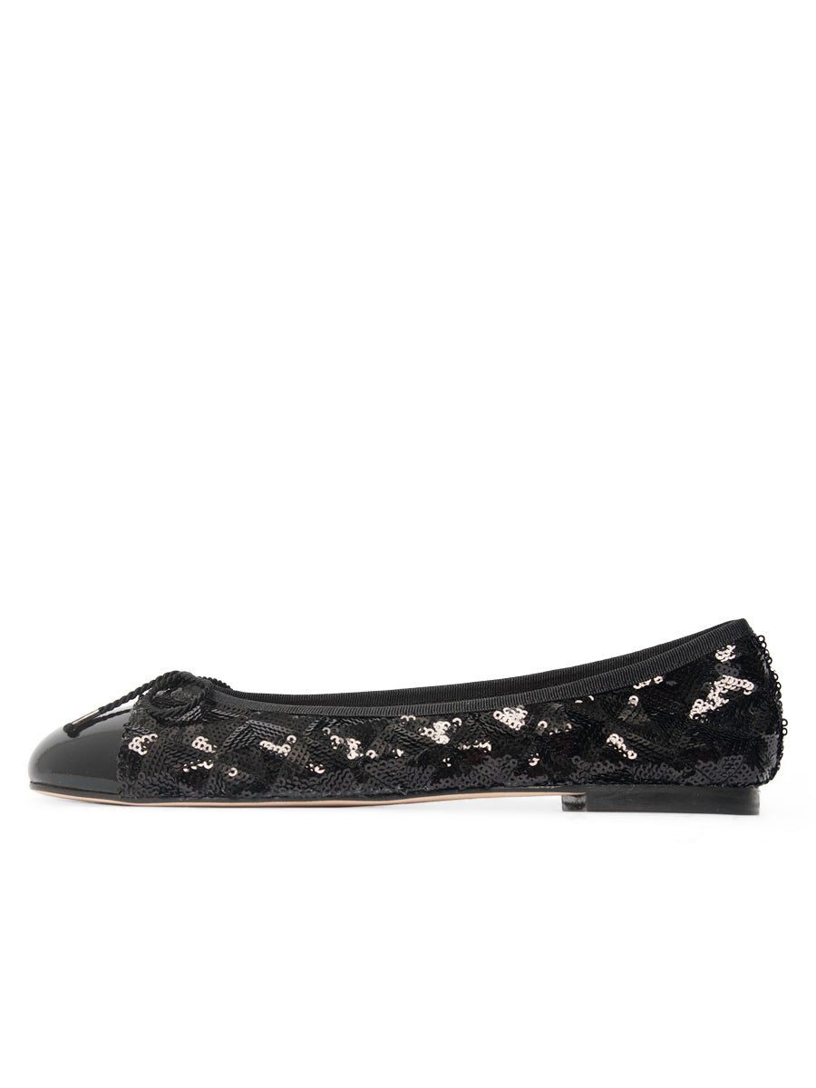 Best Sequin Ballet Flat with Leather Sole