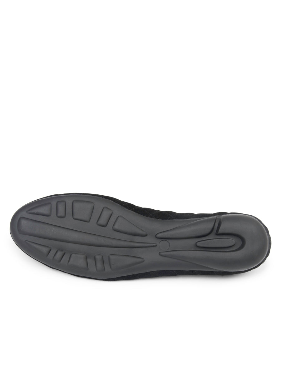 Best Quilted Ballet Flat in Suede