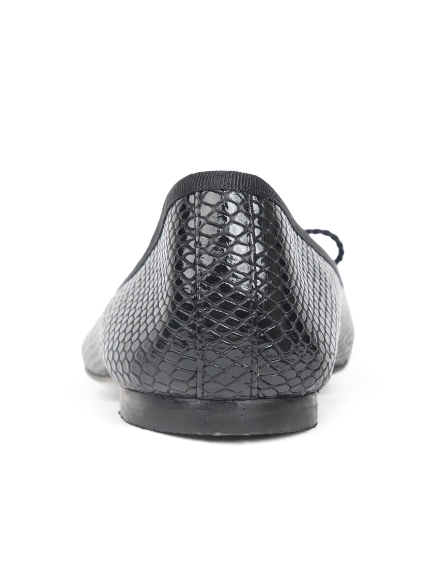 Luxe Textured Leather Ballet Flat
