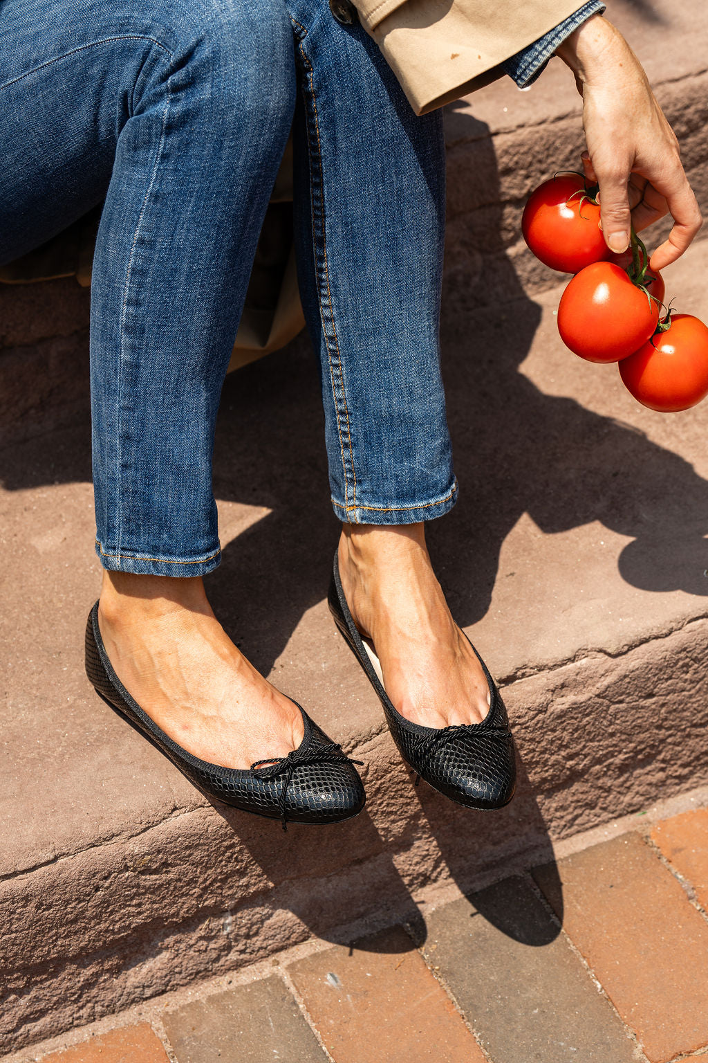 Luxe Textured Leather Ballet Flat