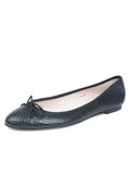 Luxe Textured Leather Ballet Flat