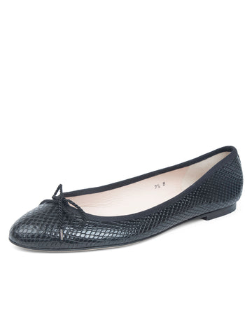 Luxe Textured Leather Ballet Flat