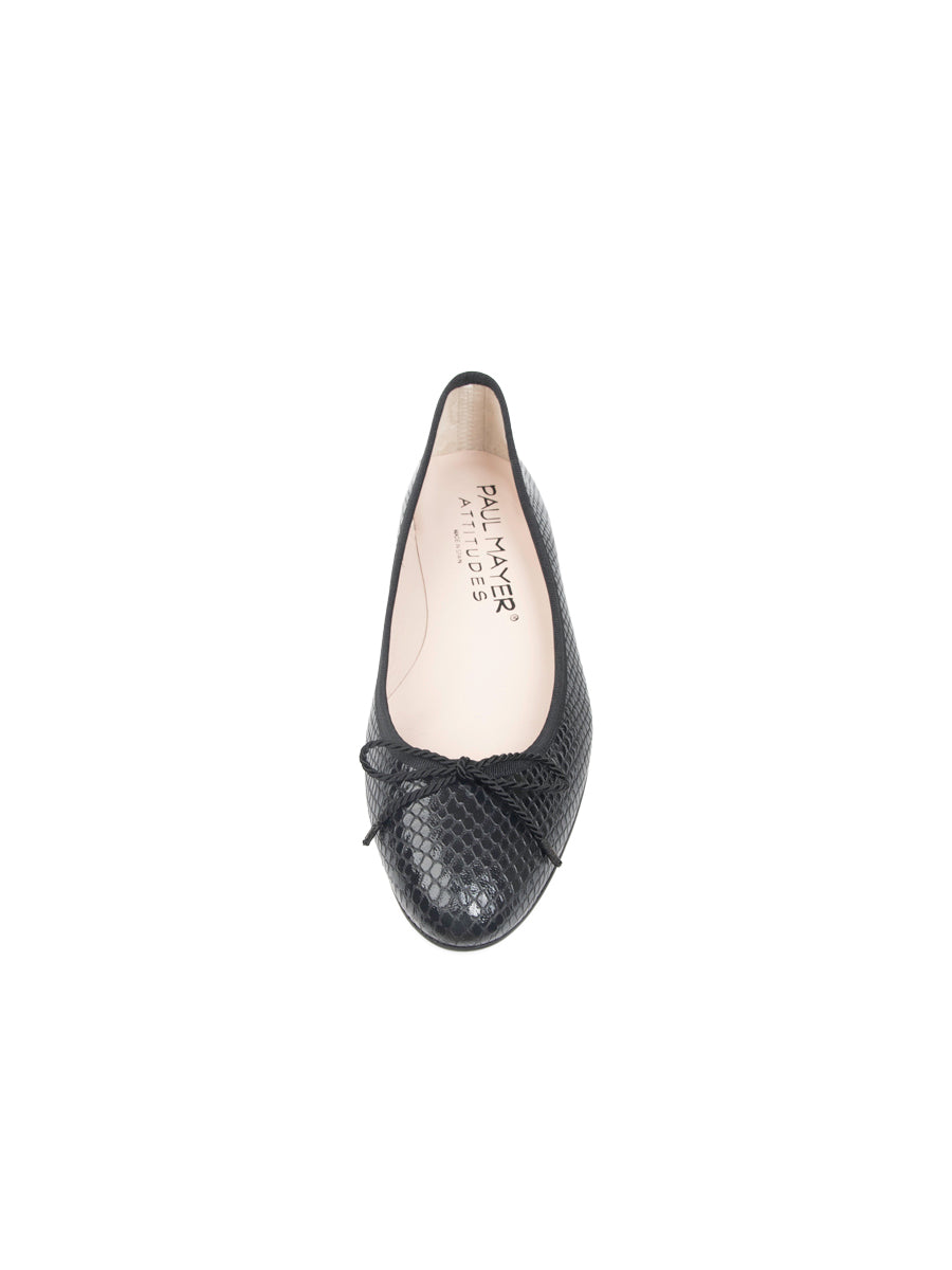Luxe Textured Leather Ballet Flat