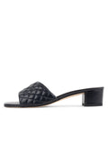 Parque Quilted Block Heeled Sandal