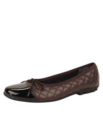 Cozy Quilted Leather Ballet Flat