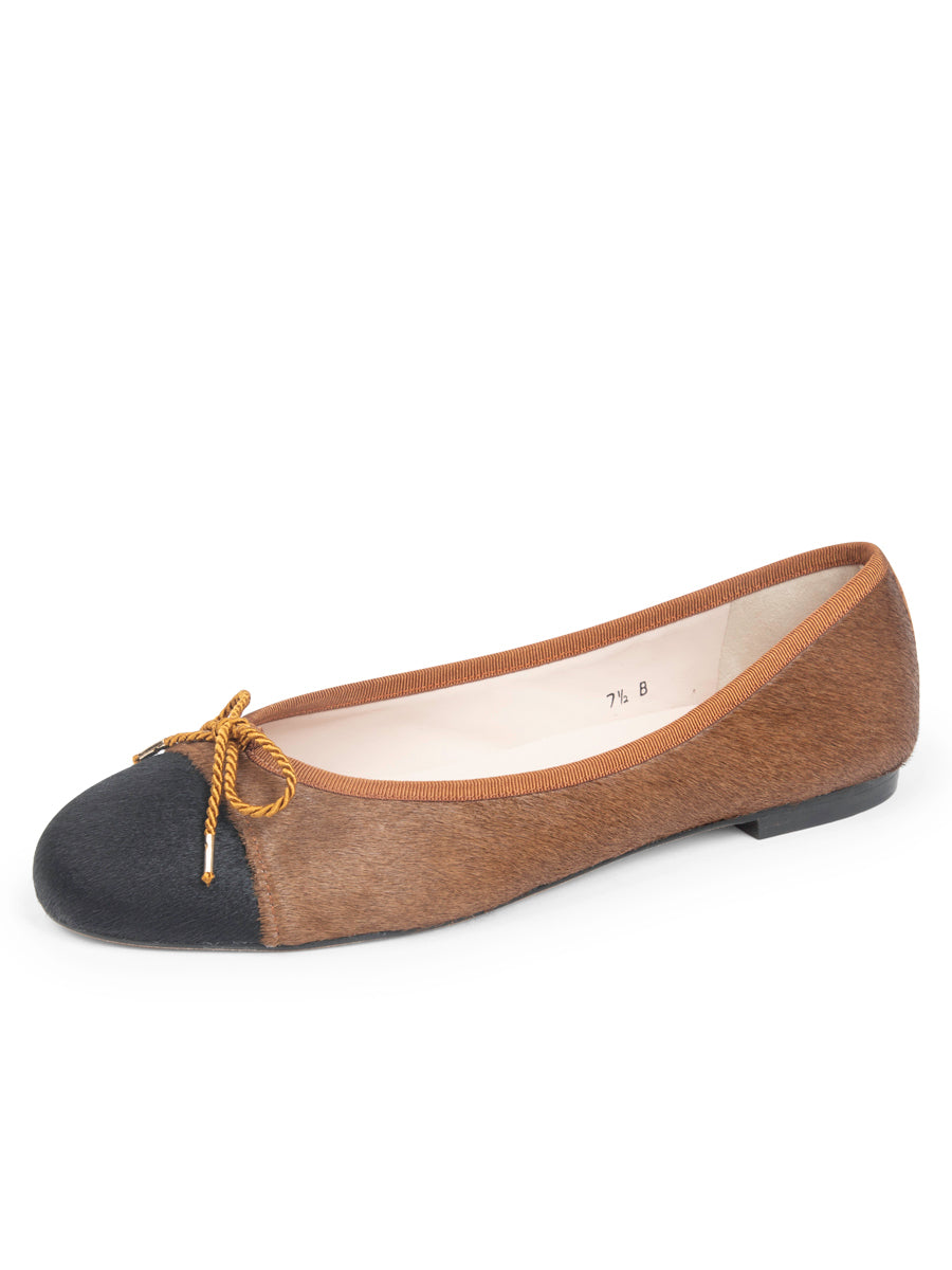 Best Haircalf Ballet Flat with Leather Sole