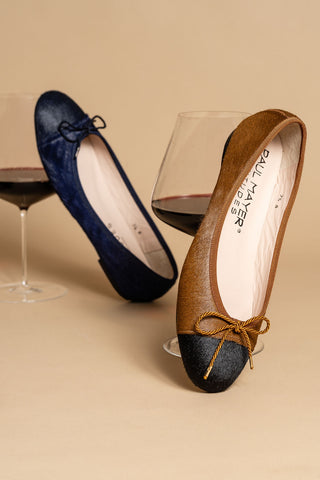 Best Haircalf Ballet Flat with Leather Sole Alternate View