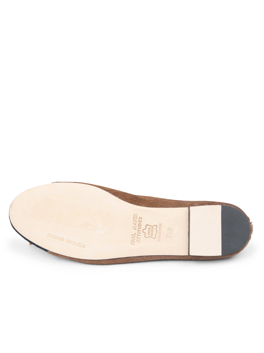 Best Haircalf Ballet Flat with Leather Sole
