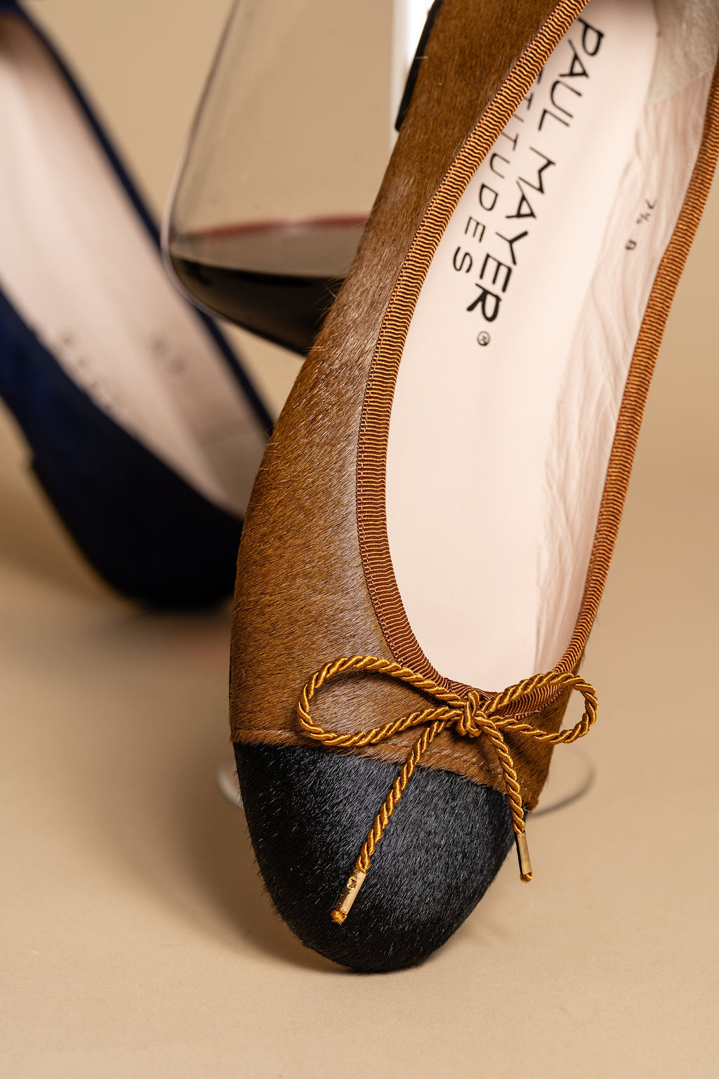 Best Haircalf Ballet Flat with Leather Sole