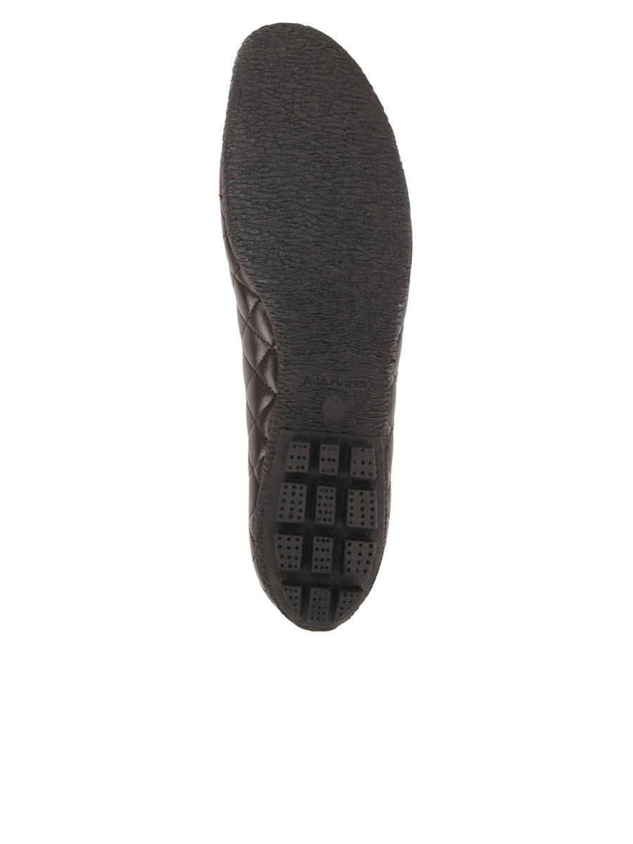 Cozy Quilted Leather Ballet Flat