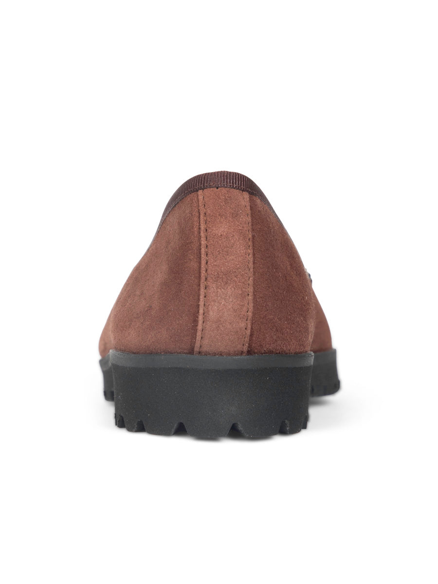 Bravo Lug Sole Suede Ballet