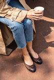 Bravo Lug Sole Suede Ballet