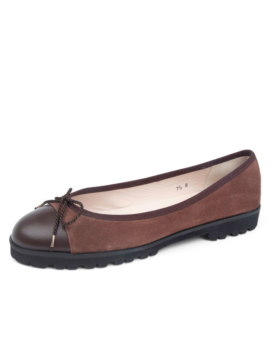 Bravo Lug Sole Suede Ballet