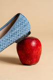 Best Denim Ballet Flat with Leather Sole
