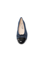 Best Denim Ballet Flat with Leather Sole