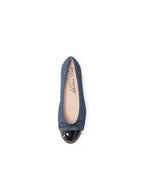 Best Denim Ballet Flat with Leather Sole