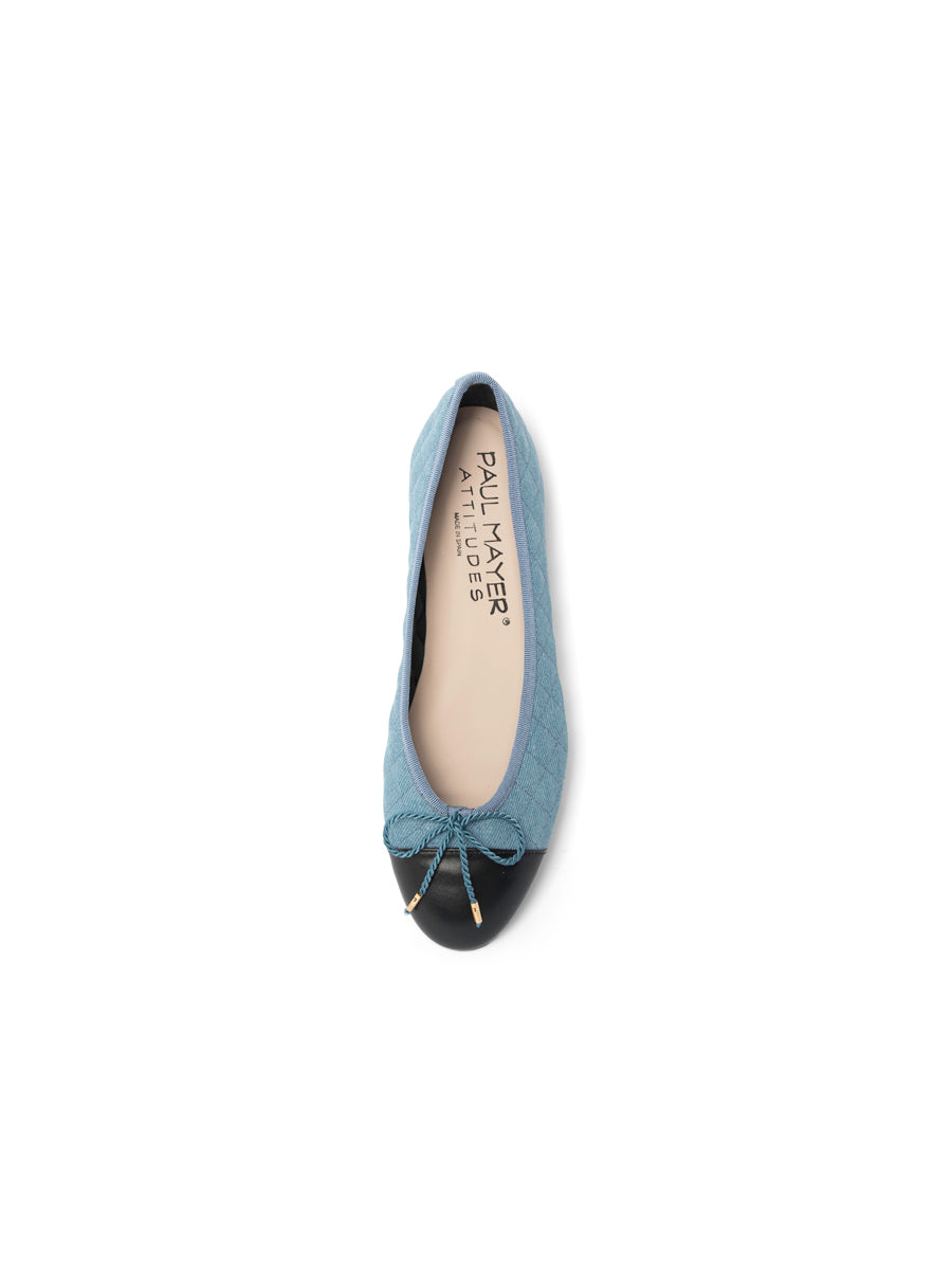 Best Quilted Denim Ballet Flat