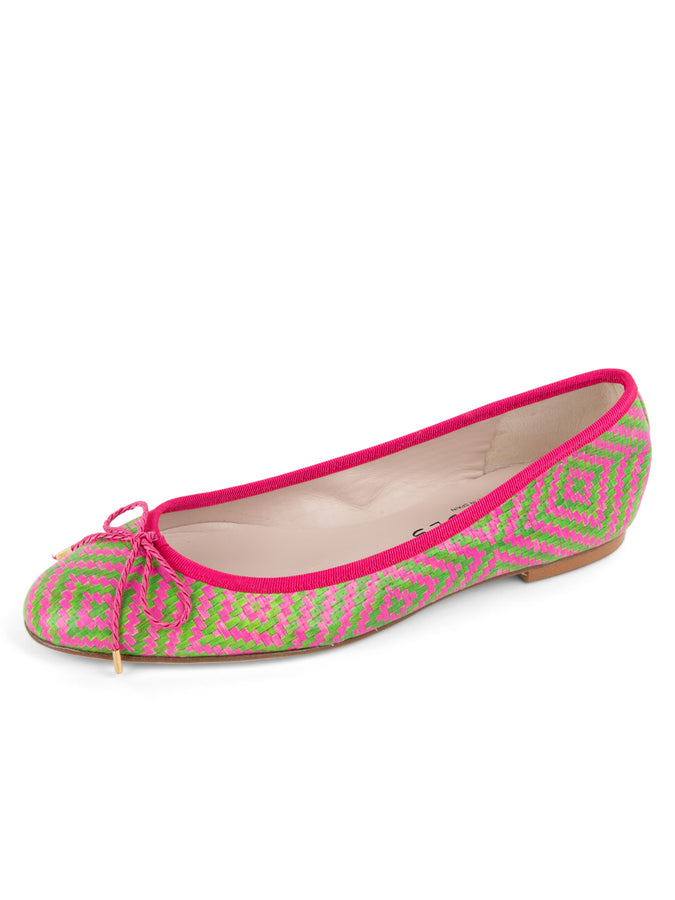 Pink and green flats outlet