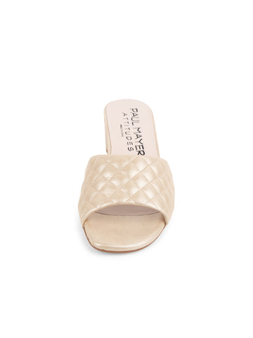 Parque Quilted Block Heeled Sandal Alternate View