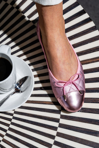 Best Quilted Leather Ballet Flat Alternate View