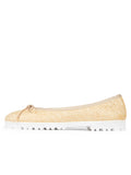 Bravo Lug Sole Ballet in Raffia