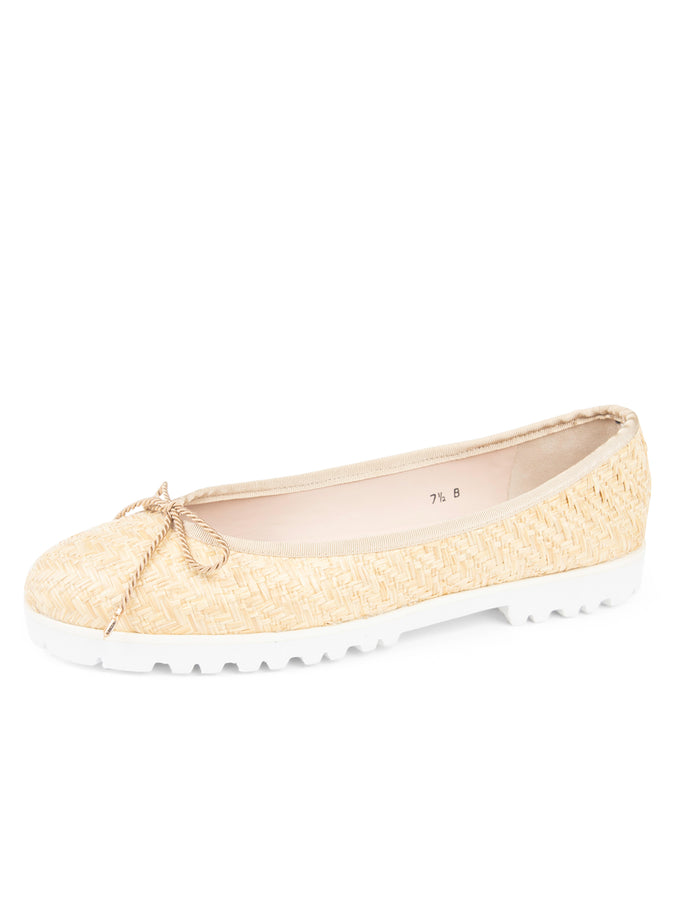 Bravo Lug Sole Ballet in Raffia