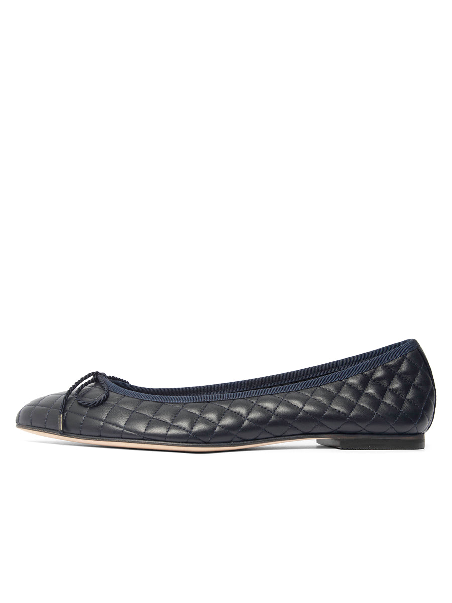 Lido Quilted Leather Ballet Flat