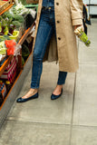 Luxe Textured Leather Ballet Flat