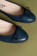 Luxe Textured Leather Ballet Flat
