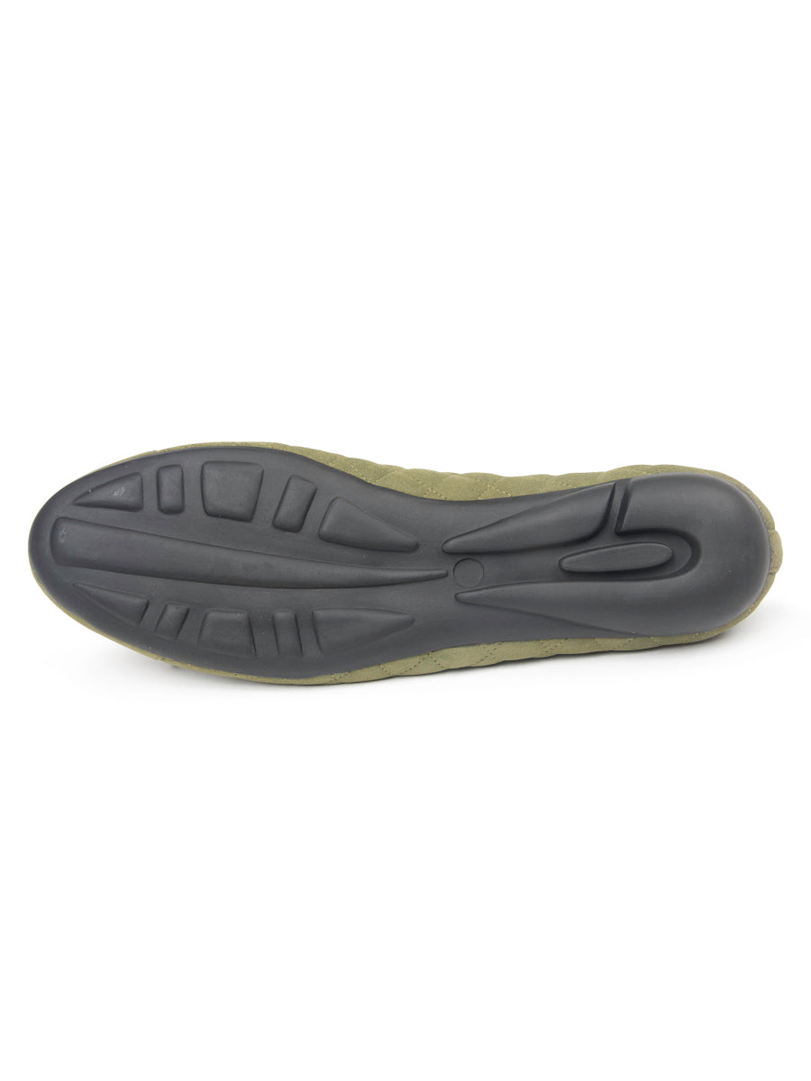 Best Quilted Ballet Flat in Suede
