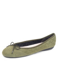 Best Quilted Ballet Flat in Suede