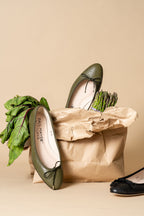 Luxe Textured Leather Ballet Flat