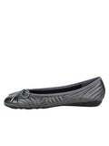 Brush Quilted Leather Ballet Flat