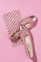 Best Sequin Mesh Ballet Flat with Leather Sole