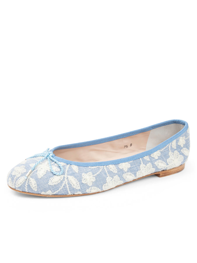 Best Embroidered Flat with Leather Sole