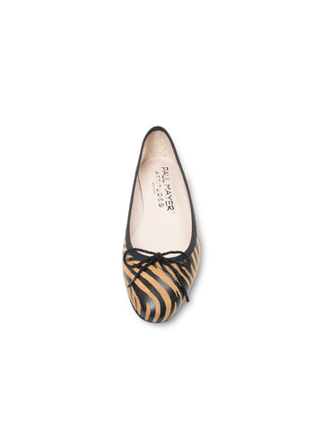 Luxe Zebra Ballet Flat Alternate View